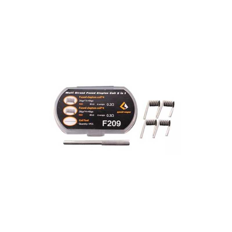 8x Multi Strand Fused Clapton Coils 2 in 1 - Geekvape - vorgewickelte Coils (F209)Lieferumfang: 8x Multi Strand Fused Clapton Coil 2 in 1- Geekvape - vorgewickelte Coils + Coil Tool von Geekvape Material: N90AWG: 26ga*3+40ga, 28ga*4+40gaResistance: 0.2ohm,0.3ohm 6918geekvape11,90 CHFsmoke-shop.ch11,90 CHF 8x Multi Strand Fused Clapton Coils 2 in 1 - Geekvape - vorgewickelte Coils (F209)Lieferumfang: 8x Multi Strand Fused Clapton Coil 2 in 1- Geekvape - vorgewickelte Coils + Coil Tool von Geekvape Material: N90AWG: 26ga*3+40ga, 28ga*4+40gaResistance: 0.2ohm,0.3ohm 6918geekvape11,90 CHFsmoke-shop.ch11,90 CHF