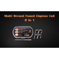 8x Multi Strand Fused Clapton Coils 2 in 1 - Geekvape - vorgewickelte Coils (F209)Lieferumfang: 8x Multi Strand Fused Clapton Coil 2 in 1- Geekvape - vorgewickelte Coils + Coil Tool von Geekvape Material: N90AWG: 26ga*3+40ga, 28ga*4+40gaResistance: 0.2ohm,0.3ohm 6918geekvape11,90 CHFsmoke-shop.ch11,90 CHF