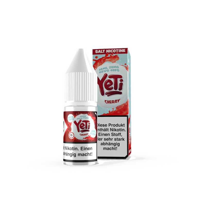 Yeti Salt - Nikotinsalz - Cherry - 20 mg NikotinsalzLieferumfang: 1x Yeti Nikotinsalz - Cherry 20mgGeschmack: Kirsche mit einem hauch Menthol Inhalt: 10 mlNikotingehalt: 20mg Mischverhältnis: 40% PG / 60% VGInhaltstoffe: Propylenglykol, pflanzliches Glyzerin, AromenSchnelle NikotinaufnahmeSanfteres Gefühl im Hals, trotz höherer Dosierungneutralerer GeschmackOptimal nutzbar für POD Systeme oder MTL Tanks8886Yeti E-Liquid UK5,50 CHFsmoke-shop.ch5,50 CHF Yeti Salt - Nikotinsalz - Cherry - 20 mg NikotinsalzLieferumfang: 1x Yeti Nikotinsalz - Cherry 20mgGeschmack: Kirsche mit einem hauch Menthol Inhalt: 10 mlNikotingehalt: 20mg Mischverhältnis: 40% PG / 60% VGInhaltstoffe: Propylenglykol, pflanzliches Glyzerin, AromenSchnelle NikotinaufnahmeSanfteres Gefühl im Hals, trotz höherer Dosierungneutralerer GeschmackOptimal nutzbar für POD Systeme oder MTL Tanks8886Yeti E-Liquid UK5,50 CHFsmoke-shop.ch5,50 CHF