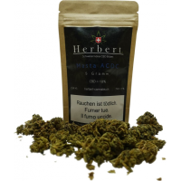 Masta ACDC Indoor CBD Blüten 5 grammMasta ACDC Indoor CBD Blüten 5 grIndoor CBD Blüten aus der SchweizDie Masta ACDC CBD Blüte glänzt mit einer intensiven fruchtigen Note und gehört zu den beliebtesten CBD Indoor Blüten.Masta ACDC ist eine ausgewogene Mischung aus Sativa und Indica Genetiken, abstammend von der legendären Sorte Cannatonic. Die Blüten haben einen Gehalt von etwa 18% CBD auf bis zu 0.9% THC.Herbert produziert Cannabis in modernen Indoor Anlagen und schafft somit perfekte Bedingungen für die Produktion von Blüten höchster Qualität. Lieferumfang: 5grohne THC10945Herbert Premium Swiss Indoor Cannabis CBD42,10 CHFsmoke-shop.ch42,10 CHF