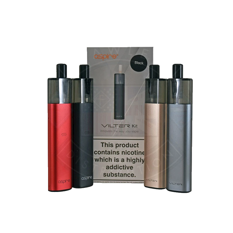 Vilter Pod Kit von Aspire 450 mahVilter Pod Kit von Aspire 450 mahDas Aspire Vilter Pod-Kit, ausgestattet mit einem künstlichen Papierfilter-Drip-Tip, schafft eine ganz neue Erfahrung für Sie, um den vollen Geschmack Ihrer Lieblings-Aromen zu genießen.Mit dem Vilter hat Aspire den bequemsten und einfachsten Übergang vom Rauchen zum Dampfen geschaffen. Vertrauen Sie uns, wenn wir sagen, dass dies die authentischste zigarettenähnliche Erfahrung ist, die Sie mit einer E-Zigarette machen können!Berauschende MTL-Luftströmung, unvergleichlicher Geschmack, in einem unerwartet kleinen Paket!Pod-Kapazität: 2 ml11252Aspire20,00 CHFsmoke-shop.ch20,00 CHF Vilter Pod Kit von Aspire 450 mahVilter Pod Kit von Aspire 450 mahDas Aspire Vilter Pod-Kit, ausgestattet mit einem künstlichen Papierfilter-Drip-Tip, schafft eine ganz neue Erfahrung für Sie, um den vollen Geschmack Ihrer Lieblings-Aromen zu genießen.Mit dem Vilter hat Aspire den bequemsten und einfachsten Übergang vom Rauchen zum Dampfen geschaffen. Vertrauen Sie uns, wenn wir sagen, dass dies die authentischste zigarettenähnliche Erfahrung ist, die Sie mit einer E-Zigarette machen können!Berauschende MTL-Luftströmung, unvergleichlicher Geschmack, in einem unerwartet kleinen Paket!Pod-Kapazität: 2 ml11252Aspire20,00 CHFsmoke-shop.ch20,00 CHF