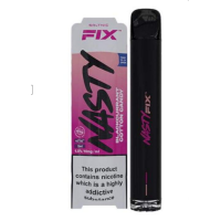 Nasty Juice Salt Nic Fix Version 2 Blackcurrant Cotton Candy - 20mgNasty Juice Salt Nic Fix Version 2 Blackcurrant Cotton Candy 2ml - 20mg (nicht aufladbar)Nasty Juice Fix ist ein Einweg-Pen, der entwickelt wurde, um sicherzustellen, dass jeder die gleichen Nasty Juice-Aromen auf die einfachste Weise genießen kann.  Der Nasty Fix Bar bietet dem Nutzer ein unkompliziertes und einfaches Vape-Erlebnis.Das Blackcurrant Cotton Candy E-Liquid kombiniert Beerenfrüchte mit zuckrigen, süßen Noten. Der saftige und leicht säuerliche Geschmack der schwarzen Johannisbeere vermischt sich mit karnevalistisch inspirierter Zuckerwatte für einen süßen Abgang.Nasty Juice Fix Disposable Pod System ist eine fantastische Pod-Marke, die sich durch ein Konzentrationsverhältnis von 40% VG (Vegetable Glycerine) und 60% Mixed PG (Propylene Glycol) auszeichnet und hochwertige Lebensmittelaromen und Salt Nikotin enthält. Ein Gerät für MTL (Mouth To Lung) vaping!NASTY FIX EINWEG VAPE POD EIGENSCHAFTEN:- Kompakt &amp; leicht- Problemlos &amp; einfach zu benutzen- Gleicher großartiger Geschmack und Zufriedenheit- Bequem und stilvoll- 2% (20mg)/1%(10mg) Nikotinstärke- Angetrieben von einer 700mAh Batterie- Enthält 2ml Nasty Salts e-Flüssigkeit- Liefert ca. 675 Züge- mit einstellbarer Airflow Control (Luftzug)Enthält:    Nasty Fix Schwarze Johannisbeere Zuckerwatte Einweg-DampfgerätEinweggerät , nicht aufladbar nicht auffüllbar11328Nasty Juice6,90 CHFsmoke-shop.ch6,90 CHF