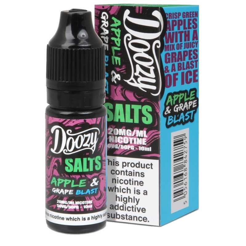10 ml Doozy Salts Apple & Grape Blast 50/50 -20mg- NikotinsalzLieferumfang: 10 ml Doozy Salts Apple & Grape Blast 50/50 -20mg- NikotinsalzApple & Grape Blast von Doozy Salts zeichnet sich durch süße und ausgeprägte Noten von Apfel und Traube aus, die den Geschmackskörper bilden, der beim Ausatmen durch ein eisiges Menthol gemildert wird.Apple & Grape Blast von Doozy Salts ist ein Nikotinsalz mit 20mg Nikotinsalz50% | VG / PG8881Doozy Liquids5,90 CHFsmoke-shop.ch5,90 CHF 10 ml Doozy Salts Apple & Grape Blast 50/50 -20mg- NikotinsalzLieferumfang: 10 ml Doozy Salts Apple & Grape Blast 50/50 -20mg- NikotinsalzApple & Grape Blast von Doozy Salts zeichnet sich durch süße und ausgeprägte Noten von Apfel und Traube aus, die den Geschmackskörper bilden, der beim Ausatmen durch ein eisiges Menthol gemildert wird.Apple & Grape Blast von Doozy Salts ist ein Nikotinsalz mit 20mg Nikotinsalz50% | VG / PG8881Doozy Liquids5,90 CHFsmoke-shop.ch5,90 CHF