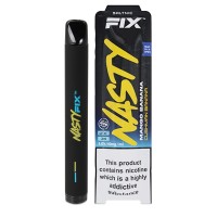Nasty Juice Salt Nic Fix Version 2 Cushman Banana - Mango Banane - 20mgNasty Juice Salt Nic Fix Version 2 Cushman Banana - Mango Banane 2ml - 20mg (nicht aufladbar)Nasty Juice Fix ist ein Einweg-Pen, der entwickelt wurde, um sicherzustellen, dass jeder die gleichen Nasty Juice-Aromen auf die einfachste Weise genießen kann.  Der Nasty Fix Bar bietet dem Benutzer ein unkompliziertes und einfaches Verdampferlebnis.Nasty Juice Fix Salt Nic Fix Mango Banana- Cushman Banana e-liquid vereint zwei beliebte tropische Fruchtaromen und verleiht ihnen einen kühlen Abgang. Der süße und reife Geschmack von Mango und Banane kommt direkt durch, mit wenig Minze, die eine extra weiche Note hinzufügt.Nasty Juice Fix Disposable Pod System ist eine fantastische Pod-Marke, die ein Konzentrationsverhältnis von 40% VG (Vegetable Glycerine) und 60% Mixed PG (Propylene Glycol) hochwertige Lebensmittel-Aromen und Salt Nikotin bietet. Ein Gerät für MTL (Mouth To Lung) vaping!NASTY FIX EINWEG VAPE POD EIGENSCHAFTEN:- Kompakt &amp; leicht- Problemlos &amp; einfach zu benutzen- Gleicher großartiger Geschmack und Zufriedenheit- Bequem und stilvoll- 2% (20mg)/1%(10mg) Nikotinstärke- Angetrieben von einer 700mAh Batterie- Enthält 2ml Nasty Salts e-Flüssigkeit- Liefert ca. 675 ZügeEnthält:Nasty Fix Mango Banane- Cushman Banane Einweg-Vape-GerätEinweggerät , nicht aufladbar nicht auffüllbar11761Nasty Juice6,90 CHFsmoke-shop.ch6,90 CHF