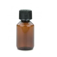 PET leere Flasche 100 ml Braun mit Originalität-VerschlussLieferumfang:  1x PET leere Flasche 100 ml Braun mit Originalität-VerschlussÜbersicht Serviceleistungen:Abfüll Service:Produkt Gruppe:1Etiketten Service:Preis Gruppe:BEmpfohlenes Maß Etiketten:B 147 x H 50 mmPET Laborflaschen sind für Lebensmittel geeignet! Nach Beschädigung der Hygieneverpackung kein Umtausch oder Rücknahme!Eigenschaften PET Labor Flasche:Eigenschaften Schraubverschluss:Nennvolumen:100 mlOriginalität:JaRandvoll Volumen:120 mlHöhe:24,2 mmDurchmesser:47,8 mmGewinde:28 ROPPHöhe:94 mmFarbe:SchwarzInnendurchmesser Öffnung:21,9 mmDichteinlage:EPE Liner, Alu kaschiertGewinde:28 ROPPMaterial:PE-HDFarbe:BraunOberfläche:geriffelt, mattMaterial:PETHöhe Etikett maximal:50 mmDetailbeschreibung Laborflasche:100 ml PET Veral Flasche braun, transluzent mit glänzender Oberfläche.Gewinde 28 ROPP - für Verschlüsse mit Originalitätsschutz geeignet.PET Schrägschulter bzw. Veral Flaschen werden hauptsächlich für Pharma Produkte und im kosmetischen Bereich eingesetzt.PET Flaschen sind für eine Vielzahl von Füllgütern verwendbar, diese Kunststoffflasche ist auch für Lebensmittel zugelassen und ist somit lebensmittelecht.Dieser PET Behälter ist sehr gut restentleerbar.Detailbeschreibung 28 mm Schraubverschluss:Schraubverschluss 28 ROPP mit Originalitätssicherung.Dieser Schraubverschluss ist mit einer Kindersicherung - KISI - ausgestattet.Eine EPE (extrudiertes Polyethylen) Einlage mit Alu Kaschierung im Verschluss sorgt für die perfekte Abdichtung.12097Flaschen1,50 CHFsmoke-shop.ch1,50 CHF