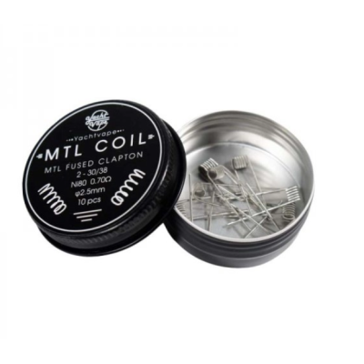 Mtl Fused Clapton 2-30/38 ni80 0.70ohm 2.5mm (10 Stück) - YachtvapesLieferumfang: 10x Mtl Fused Clapton 2-30/38 ni80 0.70ohm 2.5mm (10 Stück) - YachtvapesDiese Packung enthält 10 Spulen.Hergestellt aus Ni80.Zusammensetzung 2-30 / 38.Innendurchmesser von 2,5 mm.Leistungsbereich: 18 und 33W.Absolut ausgezeichneten Geschmack und vape Produktion.13176Yachtvapes - Coils and more9,90 CHFsmoke-shop.ch9,90 CHF Mtl Fused Clapton 2-30/38 ni80 0.70ohm 2.5mm (10 Stück) - YachtvapesLieferumfang: 10x Mtl Fused Clapton 2-30/38 ni80 0.70ohm 2.5mm (10 Stück) - YachtvapesDiese Packung enthält 10 Spulen.Hergestellt aus Ni80.Zusammensetzung 2-30 / 38.Innendurchmesser von 2,5 mm.Leistungsbereich: 18 und 33W.Absolut ausgezeichneten Geschmack und vape Produktion.13176Yachtvapes - Coils and more9,90 CHFsmoke-shop.ch9,90 CHF