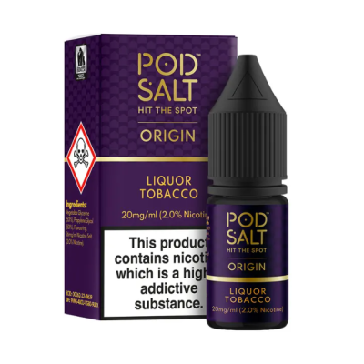 Pod Salt Fusion Origin - Liquor Tobacco 10ml - 20mgReichhaltig und dunkel, hat dieser vollmundige Geschmack den charakteristischen erdigen Tabakgeschmack, ergänzt durch wärmenden Absinth mit einer bittersüßen Lakritznote.- Geschmacksprofil: Tabak, Lakritze- Inhalt: 10ml- Nikotinstärke: 11mg / 20mg- Mischungsverhältnis: 50VG/50PG- Empfohlen zur Verwendung mit: XROS Nano, Drag Q, Caliburn A2SFür das beste Pod Salt-Erlebnis empfehlen wir den MTL-Stil und jedes Gerät mit niedriger Wattzahl (10-20 Watt), mittlerem bis engem Zug und einem Widerstand von 0,8-1,2 Ohm.Für das beste Pod Salt-Erlebnis empfehlen wir den MTL-Stil und jedes Gerät mit niedriger Wattzahl (10-20 Watt), mittlerem bis engem Zug und einem Widerstand von 0,8-1,2 Ohm.Pod Salt Origin - Liquor Tobacco 10ml - 20mgMit einem Nikotingehalt von 20mg/ml ist wenig Dampf erforderlich um den Nikotinbedarf zu befriedigen. Das Nikotinsalz ermöglicht einen viel sanfteren Throat Hit als regulär. Diese Kombination ist optimal für Podsystem und MTL-Verdampfer!Pod Salt repliziert die in Tabakblättern natürlich vorkommenden Nikotinsalze, um ein perfekt glattes Erlebnis mit minimaler Rachenreizung zu erzielen. Mit Nikotinsalzen wird das Nikotin schneller absorbiert und bleibt länger erhalten, um ein höheres Maß an Zufriedenheit zu erzielen als mit herkömmlichen Nikotin-E-Flüssigkeiten.Diese Kombination von Faktoren hilft mehr Rauchern beim Übergang vom Tabakkonsum, und auch viele derzeitige Vaper stellen den Wechsel ein. Stealth-Vaping war noch nie einfacher oder befriedigender.Inhalt: 10 mlNikotingehalt: 20 mgMischverhältnis: 50% PG / 50% VGInhaltstoffe: Propylenglykol, pflanzliches Glyzerin, Aromen, Nikotin13406Pod Salt - Nikotinsaltz6,90 CHFsmoke-shop.ch6,90 CHF Pod Salt Fusion Origin - Liquor Tobacco 10ml - 20mgReichhaltig und dunkel, hat dieser vollmundige Geschmack den charakteristischen erdigen Tabakgeschmack, ergänzt durch wärmenden Absinth mit einer bittersüßen Lakritznote.- Geschmacksprofil: Tabak, Lakritze- Inhalt: 10ml- Nikotinstärke: 11mg / 20mg- Mischungsverhältnis: 50VG/50PG- Empfohlen zur Verwendung mit: XROS Nano, Drag Q, Caliburn A2SFür das beste Pod Salt-Erlebnis empfehlen wir den MTL-Stil und jedes Gerät mit niedriger Wattzahl (10-20 Watt), mittlerem bis engem Zug und einem Widerstand von 0,8-1,2 Ohm.Für das beste Pod Salt-Erlebnis empfehlen wir den MTL-Stil und jedes Gerät mit niedriger Wattzahl (10-20 Watt), mittlerem bis engem Zug und einem Widerstand von 0,8-1,2 Ohm.Pod Salt Origin - Liquor Tobacco 10ml - 20mgMit einem Nikotingehalt von 20mg/ml ist wenig Dampf erforderlich um den Nikotinbedarf zu befriedigen. Das Nikotinsalz ermöglicht einen viel sanfteren Throat Hit als regulär. Diese Kombination ist optimal für Podsystem und MTL-Verdampfer!Pod Salt repliziert die in Tabakblättern natürlich vorkommenden Nikotinsalze, um ein perfekt glattes Erlebnis mit minimaler Rachenreizung zu erzielen. Mit Nikotinsalzen wird das Nikotin schneller absorbiert und bleibt länger erhalten, um ein höheres Maß an Zufriedenheit zu erzielen als mit herkömmlichen Nikotin-E-Flüssigkeiten.Diese Kombination von Faktoren hilft mehr Rauchern beim Übergang vom Tabakkonsum, und auch viele derzeitige Vaper stellen den Wechsel ein. Stealth-Vaping war noch nie einfacher oder befriedigender.Inhalt: 10 mlNikotingehalt: 20 mgMischverhältnis: 50% PG / 50% VGInhaltstoffe: Propylenglykol, pflanzliches Glyzerin, Aromen, Nikotin13406Pod Salt - Nikotinsaltz6,90 CHFsmoke-shop.ch6,90 CHF