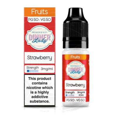 Dinner Lady Fruits 50/50 Strawberry 10ml - Liquid vers. NikotinstärkenLieferumfang: Dinner Lady Fruits 50/50 Strawberry 10ml - Liquid vers. NikotinstärkenStrawberry 50/50 von Dinner Lady ist eine Fruchtmischung mit einem insgesamt reifen Geschmack. Eine saftige Erdbeere ist vom Einatmen bis zum Ausatmen präsent und sorgt für einen süßen und dennoch kräftigen Zug.Strawberry 50/50 von Dinner Lady ist in 10ml erhältlich und enthält entweder 3, 6 oder 12mg Nikotin.50% ArtikeltypNikotin, E-LiquidGeschmackSüss, Süssigkeiten, WürzigVerwendete AromenErdbeereInhaltsstoffeGlycerin E422, Künstliche Aromen, Naturidentische Aromen, Nikotin, Propylenglykol E1520Inhalt / Grösse10.0 mlFlaschengrösse10 mlPG% / VG% / H2O%50 / 50Nikotinstärke3 mg/ml, 6 mg/ml, 12 mg/ml 13511Dinner Lady5,90 CHFsmoke-shop.ch5,90 CHF Dinner Lady Fruits 50/50 Strawberry 10ml - Liquid vers. NikotinstärkenLieferumfang: Dinner Lady Fruits 50/50 Strawberry 10ml - Liquid vers. NikotinstärkenStrawberry 50/50 von Dinner Lady ist eine Fruchtmischung mit einem insgesamt reifen Geschmack. Eine saftige Erdbeere ist vom Einatmen bis zum Ausatmen präsent und sorgt für einen süßen und dennoch kräftigen Zug.Strawberry 50/50 von Dinner Lady ist in 10ml erhältlich und enthält entweder 3, 6 oder 12mg Nikotin.50% ArtikeltypNikotin, E-LiquidGeschmackSüss, Süssigkeiten, WürzigVerwendete AromenErdbeereInhaltsstoffeGlycerin E422, Künstliche Aromen, Naturidentische Aromen, Nikotin, Propylenglykol E1520Inhalt / Grösse10.0 mlFlaschengrösse10 mlPG% / VG% / H2O%50 / 50Nikotinstärke3 mg/ml, 6 mg/ml, 12 mg/ml 13511Dinner Lady5,90 CHFsmoke-shop.ch5,90 CHF