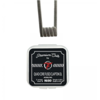 Quad Core Fused Clapton DL Ni80 0.20 ohm (10 Stück) Vorgewickelte Coils - FumytechPremium Coils Full Ni80.4x28G/36G.5 Umdrehungen auf einer Achse von 3mm Ø.Wert von 0.20Ω in single, 0.10Ω in dual.Perfekt für Ihre DL-Zerstäuber, die eine hohe Betriebsleistung benötigen.14423Fumytech7,90 CHFsmoke-shop.ch7,90 CHF