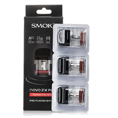 Novo 2X Pods (3 Pods) 2ml von Smoketch 0.9 ohmPods (3er Pods) 2ml für Novo 2X von SmoketechDie Smok Novo 2X Pods sind kompatibel mit Novo 2X ist kompatibel mit Novo, Novo 2 und Novo 2X Pods. Verkauft in 1er Packung von drei PodsTOP-FILL NOVO 2X PODDie Novo 2X 0,9 Ohm Mesh MTL-Pods bieten ein großartiges MTL-Vaping-Erlebnis mit ausgewogener Wärmeverteilung und feinerem Geschmack.14577Smoketech11,90 CHFsmoke-shop.ch11,90 CHF Novo 2X Pods (3 Pods) 2ml von Smoketch 0.9 ohmPods (3er Pods) 2ml für Novo 2X von SmoketechDie Smok Novo 2X Pods sind kompatibel mit Novo 2X ist kompatibel mit Novo, Novo 2 und Novo 2X Pods. Verkauft in 1er Packung von drei PodsTOP-FILL NOVO 2X PODDie Novo 2X 0,9 Ohm Mesh MTL-Pods bieten ein großartiges MTL-Vaping-Erlebnis mit ausgewogener Wärmeverteilung und feinerem Geschmack.14577Smoketech11,90 CHFsmoke-shop.ch11,90 CHF