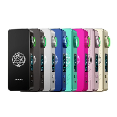 Mod Centaurus M100 - Lost Vape Box Mod - vers. FarbenDie Centaurus-Serie kehrt mit einem kleineren, farbenfrohen Mod zurück. Erhabene Gravuren zieren diese Box.Funktioniert mit einem 18650-Akku (nicht enthalten) und wird schnell (2A) über USB-C aufgeladen.Die maximale Leistung von 100 Watt lässt sich über ein Rädchen am Schalter einstellen.Großes 0,96" OLED-Display.Zwei Nutzungsarten: VW und DIY.Durchmesser von maximal 26 mm.14923Lost Vape42,00 CHFsmoke-shop.ch42,00 CHF Mod Centaurus M100 - Lost Vape Box Mod - vers. FarbenDie Centaurus-Serie kehrt mit einem kleineren, farbenfrohen Mod zurück. Erhabene Gravuren zieren diese Box.Funktioniert mit einem 18650-Akku (nicht enthalten) und wird schnell (2A) über USB-C aufgeladen.Die maximale Leistung von 100 Watt lässt sich über ein Rädchen am Schalter einstellen.Großes 0,96" OLED-Display.Zwei Nutzungsarten: VW und DIY.Durchmesser von maximal 26 mm.14923Lost Vape42,00 CHFsmoke-shop.ch42,00 CHF