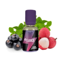 Aroma - Dark Enigma - 30ml von T-Juice GB (DIY)Lieferumfang: 1x Aroma - Dark Enigma - 30ml von T-Juice GB (DIY)Geschmack: Eine intensive Mischung aus schwarzer Johannisbeere und Litschi, die von belebender Minze überlagert wird.Aroma nicht Pur dampfen!Marke T-JuiceLand Vereinigtes KönigreichFruchtiger, süßer GeschmackVerpackung PE-Flasche 30ml mit kindersicherem Verschluss.Inhalt 30mlSteep-Zeit 1 WocheEmpfohlene Dosierung 10% bis 15%14993t-juice logo14,90 CHFsmoke-shop.ch14,90 CHF