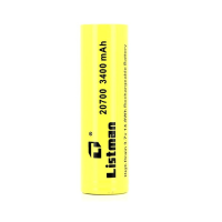 Accu 40A 20700 3400mah ListmanLieferumfang:1x Accu 40A 20700 3400mah Listman3400mAh-Akku im Format 20700 mit einer Entladekapazität von 40A bei Puls und 30A bei DauerbetriebDie Vorteile der neuen Akkugröße: durch das größere Volumen, kann die Leistung im Vergleich zur kleineren 18650 auch bei identischer “Technik” deutlich gesteigert werden. 15282Listman 14,90 CHFsmoke-shop.ch14,90 CHF