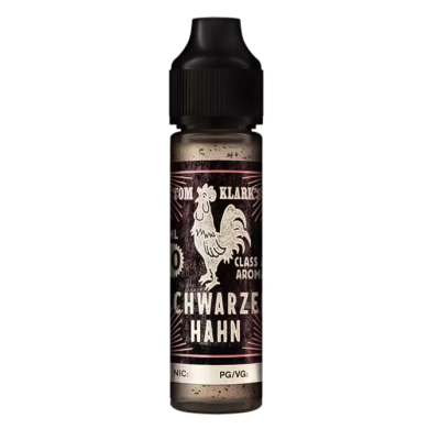 10 ml Tom Klark`s - schwarzer Hahn - Longfill (DIY)10 ml Tom Klark`s - schwarzer Hahn - Longfill (DIY)Geschmack: Der Schwarzer Hahn vom Berliner Hersteller Tom Klarks ist seine erste reine Tabak-Kreation, die ausschliesslich aus dem Zusammenspiel verschiedener Tabakaromen entstanden ist. Das Besondere ist, dass diese Kreation durch ihren authentischen Tabakgeschmack das Nikotinverlangen beim Dampfen veringert.Das macht den Schwarzen Hahn zu einem hervorragenden Liquid für alle Tabakliebhaber und alle, die ihren Nikotinkonsum reduzieren möchten. Inhaltstoffe: Propylenglycol (PG) E1520 (Ph. Eur.), natürliche/naturidentische Aromastoffe, NikotinFüllmenge: 10ml Aroma (Longfill-) Flasche bis zum Rand mit E-Zigaretten Basis auffüllenFlasche: 60ml PET Flasche mit Kindersicherungsverschluß Mischungsverhältnis: 70 VG / 30 PG Aroma nie pur dampfen15309tom Klarks Liquid12,90 CHFsmoke-shop.ch12,90 CHF 10 ml Tom Klark`s - schwarzer Hahn - Longfill (DIY)10 ml Tom Klark`s - schwarzer Hahn - Longfill (DIY)Geschmack: Der Schwarzer Hahn vom Berliner Hersteller Tom Klarks ist seine erste reine Tabak-Kreation, die ausschliesslich aus dem Zusammenspiel verschiedener Tabakaromen entstanden ist. Das Besondere ist, dass diese Kreation durch ihren authentischen Tabakgeschmack das Nikotinverlangen beim Dampfen veringert.Das macht den Schwarzen Hahn zu einem hervorragenden Liquid für alle Tabakliebhaber und alle, die ihren Nikotinkonsum reduzieren möchten. Inhaltstoffe: Propylenglycol (PG) E1520 (Ph. Eur.), natürliche/naturidentische Aromastoffe, NikotinFüllmenge: 10ml Aroma (Longfill-) Flasche bis zum Rand mit E-Zigaretten Basis auffüllenFlasche: 60ml PET Flasche mit Kindersicherungsverschluß Mischungsverhältnis: 70 VG / 30 PG Aroma nie pur dampfen15309tom Klarks Liquid12,90 CHFsmoke-shop.ch12,90 CHF