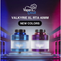 Valkyrie XL - RTA 40mm - Vaperz Clouds - SelbstwickelverdampferDer beeindruckendste Valkyrie XL RTA in der Serie !Durchmesser von 40mm für die meisten massiven Boxen.Sehr gute Kapazität von 9ml.Dual Coil Deck für massive Montage.Einstellbare Top-Luftstrom, um Ihre ziehen passen.Drip Tip 810 derlin perfekt für eine DL ziehen.Lieferumfang: 1 x Tank Valkyrie XL RTA1 x Set Zubehör 1 x Benutzerhandbuch15039Vaperz Cloud89,90 CHFsmoke-shop.ch89,90 CHF