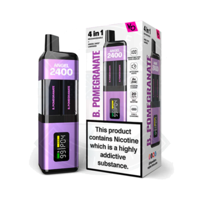 Vapes Bars ANGEL 2400 Kit (4 Pods 2ml in 1 Gerät) vers. Geschmacksrichtungen 20mg NSDer ANGEL 2400® ist das bahnbrechende 4-in-1-Produkt in Großbritannien, das den neuesten Vorschriften entspricht. Er verfügt über ein Leistungsdisplay zur Live-Überwachung, zwei 1100-mAh-Akkus und vier 2-ml-Pods, die mit Vapes Bars® E-Liquids gefüllt sind.Intelligente Batteriestandsanzeige1100mAh wiederaufladbare Batterie4 in 1: Leicht schaltbare, vorgefüllte PodsBis zu 2400 Züge 4x 2ml Pod vorgefüllt mit Premium VAPES BARS® e-liquids4x 1.2ohm Mesh-Spule4x LuftsensorANGEL 2400®-Schlüsselband inklusive20mg/ml Nikotinstärke15644my blu15,90 CHFsmoke-shop.ch15,90 CHF Vapes Bars ANGEL 2400 Kit (4 Pods 2ml in 1 Gerät) vers. Geschmacksrichtungen 20mg NSDer ANGEL 2400® ist das bahnbrechende 4-in-1-Produkt in Großbritannien, das den neuesten Vorschriften entspricht. Er verfügt über ein Leistungsdisplay zur Live-Überwachung, zwei 1100-mAh-Akkus und vier 2-ml-Pods, die mit Vapes Bars® E-Liquids gefüllt sind.Intelligente Batteriestandsanzeige1100mAh wiederaufladbare Batterie4 in 1: Leicht schaltbare, vorgefüllte PodsBis zu 2400 Züge 4x 2ml Pod vorgefüllt mit Premium VAPES BARS® e-liquids4x 1.2ohm Mesh-Spule4x LuftsensorANGEL 2400®-Schlüsselband inklusive20mg/ml Nikotinstärke15644my blu15,90 CHFsmoke-shop.ch15,90 CHF