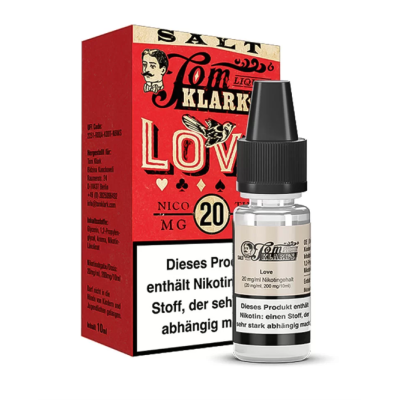 Tom Klark - Love - Nikotinsalz Liquid 20mgTom Klark - Love - Nikotinsalz Liquid 20mgGeschmack: Tom Klark's Love Nikotinsalz Liquid bietet ein komplexes und faszinierendes Dampferlebnis. Dieses einzigartige Liquid vereint eine harmonische Mischung aus frischen Beeren, hausgemachter Limonade, frisch gepflückten Erdbeeren und dunklen Gartentrauben. Abgerundet wird das Aroma durch cremige und schokoladige Noten, die für einen reichhaltigen und befriedigenden Dampf sorgen, ohne dabei zu schwer zu wirken. Inhaltstoffe: Propylenglycol (PG) E1520 (Ph. Eur.), natürliche/naturidentische Aromastoffe, NikotinFlasche: 1x10ml PET Flasche mit Kindersicherungsverschluss Mischungsverhältnis: 60 VG / 40 PG 16023tom Klarks Liquid8,00 CHFsmoke-shop.ch8,00 CHF Tom Klark - Love - Nikotinsalz Liquid 20mgTom Klark - Love - Nikotinsalz Liquid 20mgGeschmack: Tom Klark's Love Nikotinsalz Liquid bietet ein komplexes und faszinierendes Dampferlebnis. Dieses einzigartige Liquid vereint eine harmonische Mischung aus frischen Beeren, hausgemachter Limonade, frisch gepflückten Erdbeeren und dunklen Gartentrauben. Abgerundet wird das Aroma durch cremige und schokoladige Noten, die für einen reichhaltigen und befriedigenden Dampf sorgen, ohne dabei zu schwer zu wirken. Inhaltstoffe: Propylenglycol (PG) E1520 (Ph. Eur.), natürliche/naturidentische Aromastoffe, NikotinFlasche: 1x10ml PET Flasche mit Kindersicherungsverschluss Mischungsverhältnis: 60 VG / 40 PG 16023tom Klarks Liquid8,00 CHFsmoke-shop.ch8,00 CHF