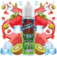 Twelve Monkeys Kanzi ICE - 0mg 10ml Longfill (DIY)Twelve Monkeys Kanzi ICE - 0mg 10ml Longfill (DIY)Ein sommerliches Trio aus saftiger Wassermelone, verführerischer Erdbeere und säuerlicher Kiwi mit MentholTwelve Monkeys kommt als 10ml für 60 Longfill mit 0mg Nikotin. In der Flasche ist Platz für die Zugabe von Nikotin.30PG/70VGLongfill Aroma in Mischflasche zur Herstellung von E-LiquidMarke: Twelve Monkeys Vapor Co.Geschmacksprofil: Wassermelone, Ananas, Banane, fruchtig, exotisch, aromatisch, süß, leicht säuerlichInhalt: 10 ml (in 60 ml Liquidflasche)Dosierungsempfehlung: ca. 16.66 % (durch Mischflasche vorgegeben)empfohlene Reifezeit: kann direkt nach dem Mischen gedampft werden, die Geschmacksintensität verstärkt sich zusätzlich nach ein paar Tagen des ReifensInhaltsstoffe: Propylenglycol (PG) E1520 (PH.EUR.), natürliche und naturidentische AromastoffeLieferung in einer bruchsicheren Flasche mit kindersicherer Verschlusskappe, versiegelt und mit gesetzlich vorgeschriebener Steuerbanderole versehen.Deckel mit Drehverschluss und Innendeckel mit feiner TropfspitzeHergestellt in Kanada16097Twelve Monkey12,50 CHFsmoke-shop.ch12,50 CHF