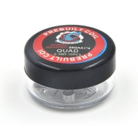 10x Prebuild Quad Coils 28GAx4 - Vorgewickelte Coils - ThinkvapeLieferumfang:  10x Prebuild Quad Coils von Vapethink28GA*40.36 ohm 2610Vapethink / Steamshark3,00 CHFsmoke-shop.ch3,00 CHF